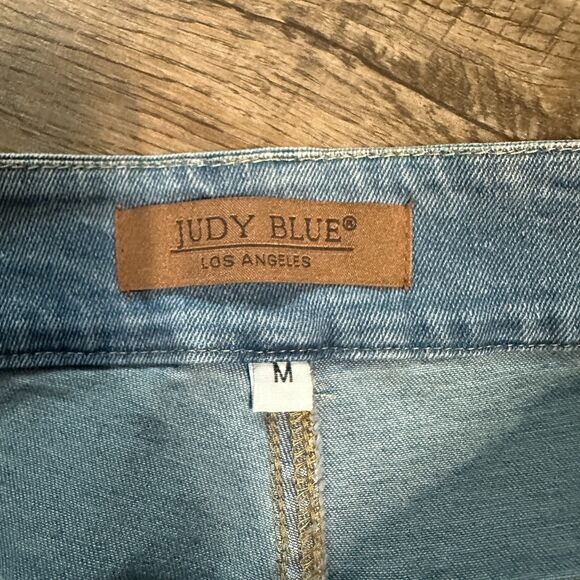 Judy Blue Womens Mid Rise Light Wash Straight Jeans Size Medium - Picture 4 of 6